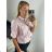 Kleid / Hemd Sommer Damen Strip (uni sl) ITALIENISCHE Mode IM718953 -   pink -   XL/2XL