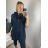 Damen Elegantes Kurzes Langarmkleid (S / M ONE SIZE) ITALIAN FASHION IMWC217235 -   schwarz -   M / L