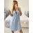 Sommer-Baumwollkleid für Damen (UNI S-L) ITALIAN FASHION IM423521 -   pink -   M / L