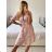 Sommer-Baumwollkleid für Damen (UNI S-L) ITALIAN FASHION IM423521 -   pink -   M / L