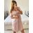 Sommer-Baumwollkleid für Damen (UNI S-L) ITALIAN FASHION IM423521 -   pink -   M / L