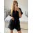 Langarm-Strickpullover für Damen (S/M EINHEITSGRÖSSE) ITALIAN FASHION IMWAE23047 -   schwarz -   M / L