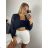 Eleganter Damen Bolero (uni sl) ITALIENISCHE Mode IMC18343 -   weiß -   M / L