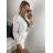 Eleganter Damen Bolero (uni sl) ITALIENISCHE Mode IMC18343 -   weiß -   M / L