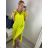 Langes Damenkleid mit Reißverschluss und langem Ärmel (uni m / xl) ITALIAN FASHION IM520351 M-XL pink