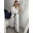 Sommerhosen für Damen (S/M/L) ITALIAN Fashion IMSM24008 -   weiß -   M / L