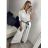 Sommerhosen für Damen (S/M/L) ITALIAN Fashion IMSM24008 -   weiß -   M / L
