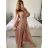 Elegantes Langarmkleid Damen (S / M.ONE SIZE) ITALIAN FASHION IMM211302 -   modrá královská -   S / M