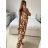 Langes trägerloses Sommerkleid für Damen (S/M EINHEITSGRÖSSE) INDIAN FASHION IMPEM23G37 -   grün -   S / M