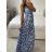 Langes trägerloses Sommerkleid für Damen (S/M EINHEITSGRÖSSE) INDIAN FASHION IMPEM23G37 L / XL schwarz
