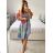 Langes trägerloses Sommerkleid aus Satin für Damen (S / M / L ONE SIZE) ITALIAN FASHION IMM22694