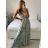 Šaty letní na ramínka dámské (S/M ONE SIZE) ITALSKÁ MÓDA IMPBB22B21841 S / M hellgrün