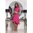 Langes, elegantes Damenkleid mit breiten Trägern (SL) FRENCH FASHION FMPEL23VELVET