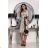 Langes, elegantes Damenkleid mit breiten Trägern (SL) FRENCH FASHION FMPEL23VELVET
