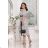 Langes, elegantes Damenkleid mit breiten Trägern (SL) FRENCH FASHION FMPEL23VELVET Punkt 38