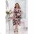 Langes, elegantes Damenkleid mit breiten Trägern (SL) FRENCH FASHION FMPEL23VELVET