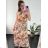 Langes Sommer Damenkleid (uni s-m) ITALIAN FASHION IMM20119