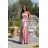 Trägerloses Partykleid aus Tüll für Damen (S/M/L ONE SIZE) ITALIAN FASHION IM923001 pink 40