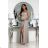 Trägerloses Partykleid aus Tüll für Damen (S/M/L ONE SIZE) ITALIAN FASHION IM923001 béžová smetanová 36