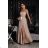 Trägerloses Partykleid aus Tüll für Damen (S/M/L ONE SIZE) ITALIAN FASHION IM923001 beige 34