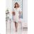 Trägerloses Partykleid aus Tüll für Damen (S/M/L ONE SIZE) ITALIAN FASHION IM923001 weiß 34