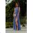 Trägerloses Partykleid aus Tüll für Damen (S/M/L ONE SIZE) ITALIAN FASHION IM923001 blaues Azurblau 44
