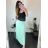 Damen Warmes Langarmkleid (L / XL ONE SIZE) ITALIAN FASHION IM421MIA schwarz S / M
