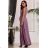 Trägerloses Partykleid aus Tüll für Damen (S/M/L ONE SIZE) ITALIAN FASHION IM923001 lila 42