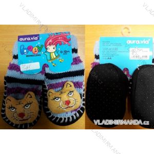 Warme Socken mit rutschfester Sohle für Kinder (0-12 m) AURA.VIA NO.7025
