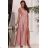 Trägerloses Partykleid aus Tüll für Damen (S/M/L ONE SIZE) ITALIAN FASHION IM923001 růžová lososová 40