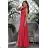 Trägerloses Partykleid aus Tüll für Damen (S/M/L ONE SIZE) ITALIAN FASHION IM923001 růžová malinová 38