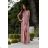 Trägerloses Partykleid aus Tüll für Damen (S/M/L ONE SIZE) ITALIAN FASHION IM923001 pink 44