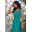 Trägerloses Partykleid aus Tüll für Damen (S/M/L ONE SIZE) ITALIAN FASHION IM923001 türkis 40