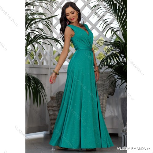 Trägerloses Partykleid aus Tüll für Damen (S/M/L ONE SIZE) ITALIAN FASHION IM923001 türkis 40