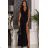 Trägerloses Partykleid aus Tüll für Damen (S/M/L ONE SIZE) ITALIAN FASHION IM923001 schwarz 40