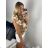 Elegantes Damenkleid mit langen Ärmeln (Einheitsgröße S/M) ITALIAN FASHION IMM23M6062