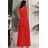 Trägerloses Partykleid aus Tüll für Damen (S/M/L ONE SIZE) ITALIAN FASHION IM923001 rot 40