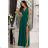 Trägerloses Partykleid aus Tüll für Damen (S/M/L ONE SIZE) ITALIAN FASHION IM923001 Smaragdgrün 44