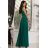 Trägerloses Partykleid aus Tüll für Damen (S/M/L ONE SIZE) ITALIAN FASHION IM923001 Smaragdgrün 44
