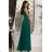 Trägerloses Partykleid aus Tüll für Damen (S/M/L ONE SIZE) ITALIAN FASHION IM923001 Smaragdgrün 44