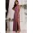 Trägerloses Partykleid aus Tüll für Damen (S/M/L ONE SIZE) ITALIAN FASHION IM923001 vínová třešňová 44