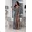 Trägerloses Partykleid aus Tüll für Damen (S/M/L ONE SIZE) ITALIAN FASHION IM923001 černo-béžová M