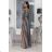 Trägerloses Partykleid aus Tüll für Damen (S/M/L ONE SIZE) ITALIAN FASHION IM923001 černo-béžová M