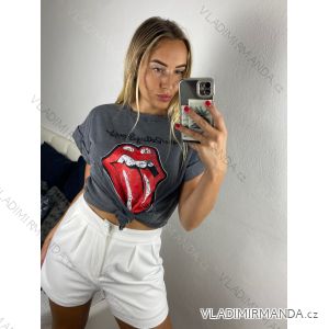 T-Shirt Kurzarm Damen (uni sl) ITALIENISCHE Mode IM518105