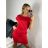 Damen Langarmkleid (S / M ONE SIZE) ITALIAN FASHION IMM211555 -   rot -   S / M