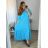 Langarm-Hemdkleid für Damen (S/M EINHEITSGRÖSSE) ITALIAN FASHION IMWD232607 -   hellblau -