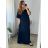 Langarm-Hemdkleid für Damen (S/M EINHEITSGRÖSSE) ITALIAN FASHION IMWD232607 -   dunkelblau -   56/58
