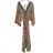 Langärmliges Sommer-Hemdkleid für Damen (S/M/L Einheitsgröße) INDIAN FASHION IMWY23123