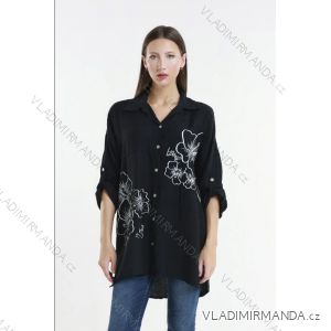 Damen-Tunika mit langen Ärmeln in Übergröße (Einheitsgröße S/M) ITALIAN FASHION IMPLI2365326