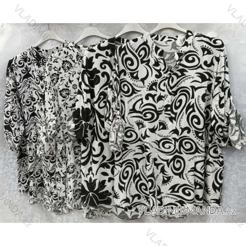 Damen-Langarmshirt in Übergröße (3XL/4XL EINHEITSGRÖSSE) ITALIAN FASHION IMWQ233259